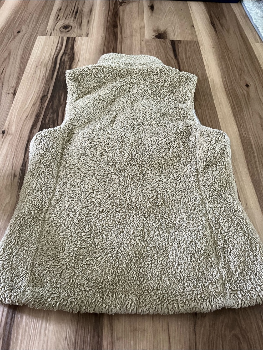 Patagonia Los Gatos Sherpa Fleece Vest Womens Medium Khaki - Picture 5 of 7